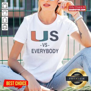 Nice Miami Hurricanes Vs Everybody Ladies Tee in vibrant colors, perfect for fans showcasing team pride and style.