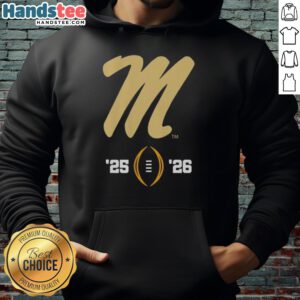 Nice Ole Miss Rebels Logo on a hoodie for the 2025-2026 College Football Playoff season, perfect for fans.
