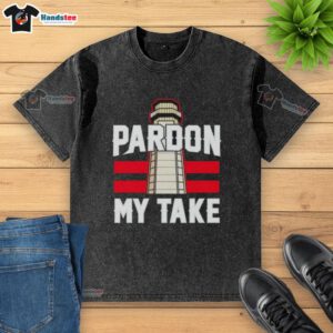 Nice Pardon My Take Lighthouse Washed T-Shirt featuring a vibrant lighthouse design on a comfortable fabric.