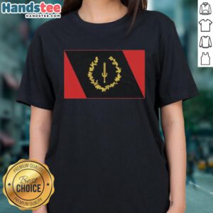 Official Black American Heritage Flag ladies tee featuring vibrant colors and a stylish design for proud heritage celebration.