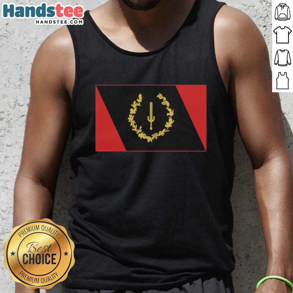 Alt Text: Stylish black tank top featuring the Official Black American Heritage Flag, perfect for celebrating cultural pride.