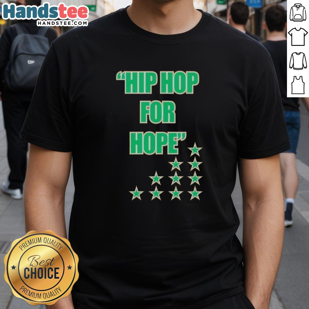 Official Boston Celtics Hip Hop For Hope T-Shirt featuring vibrant design, perfect for fans and supporters of the team.