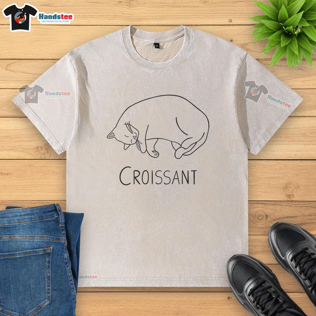 Official Croissant Washed T-Shirt featuring a stylish design and soft fabric, perfect for casual wear.
