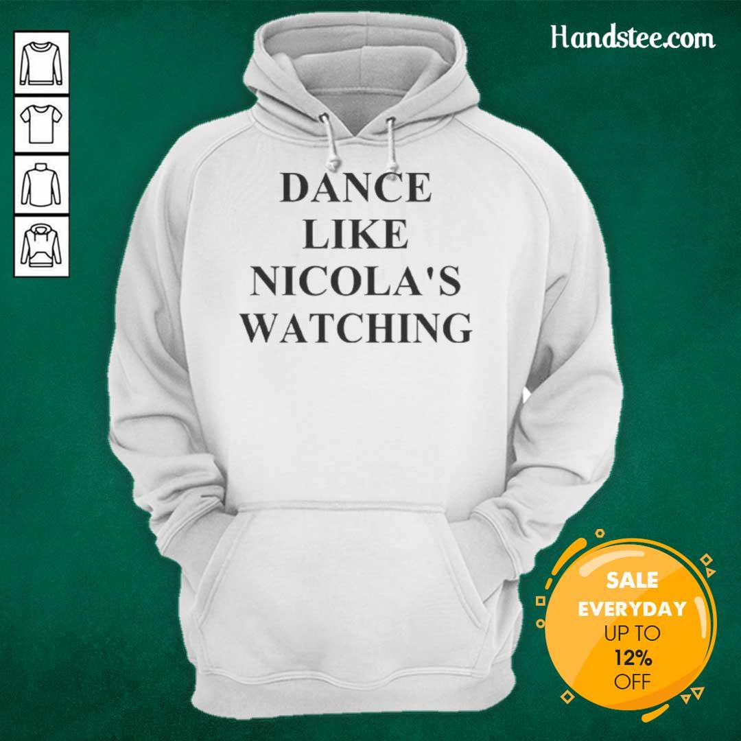 Cozy Official Dance Like Nicolas Watching Hoodie featuring a stylish design, perfect for fans of dance and comfort.
