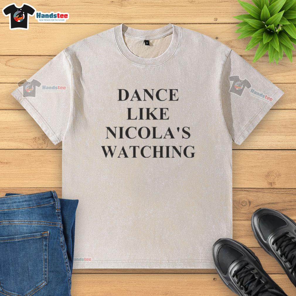 Official Dance Like Nicolas t-shirt in a vibrant wash, showcasing a trendy design perfect for dance enthusiasts.