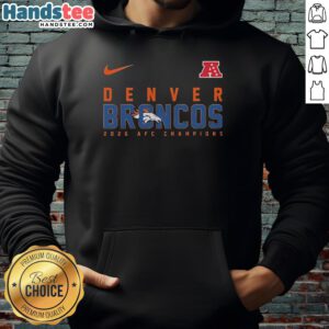 Official Denver Broncos NFL 2026 Super Bowl Hoodie featuring team colors and logo, perfect for fans and collectors.