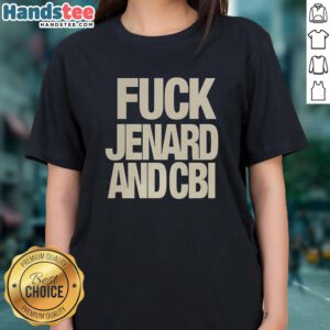Official Fck Jenard and CBI Ladies Tee featuring bold graphic design and stylish fit for fans of the series.
