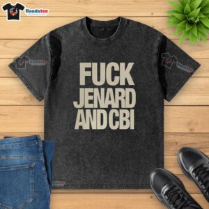 Official Fck Jenard and CBI Washed T-Shirt in distressed style, perfect for casual wear and fans of the series.
