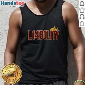 Official L14bility Flame Logo Tank Top featuring a bold flame design for a stylish, casual look.