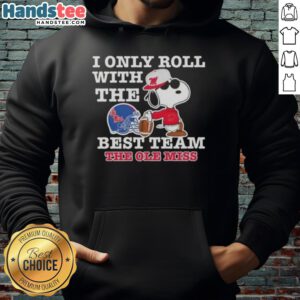 Official Peanuts Snoopy hoodie featuring Ole Miss Rebels logo, perfect for fans supporting the best team.