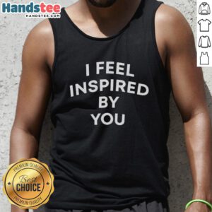 Official The Valley Persian Style Golnesa Gharachedaghi I Feel Inspired By You Letter Tank Top in vibrant design.