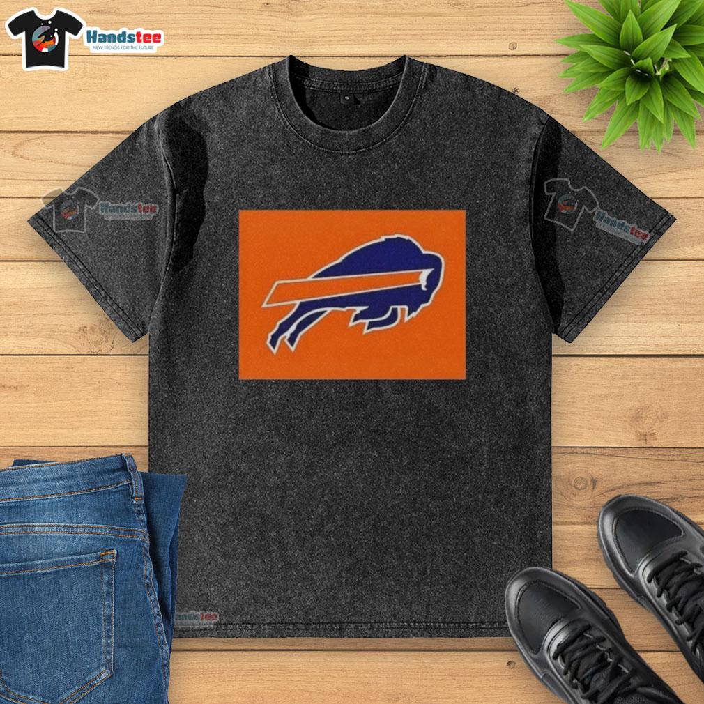 Original Buffalo Bills X Cleveland Browns logo washed t-shirt featuring a vintage design, perfect for football fans.