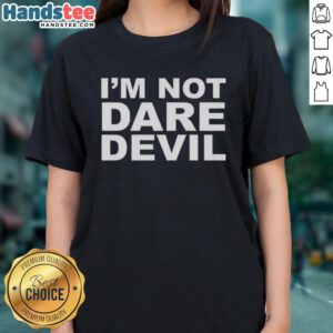 Jon Bernthal wearing I'm Not Dare Devil ladies tee, showcasing a stylish design perfect for fans of the actor and Marvel.