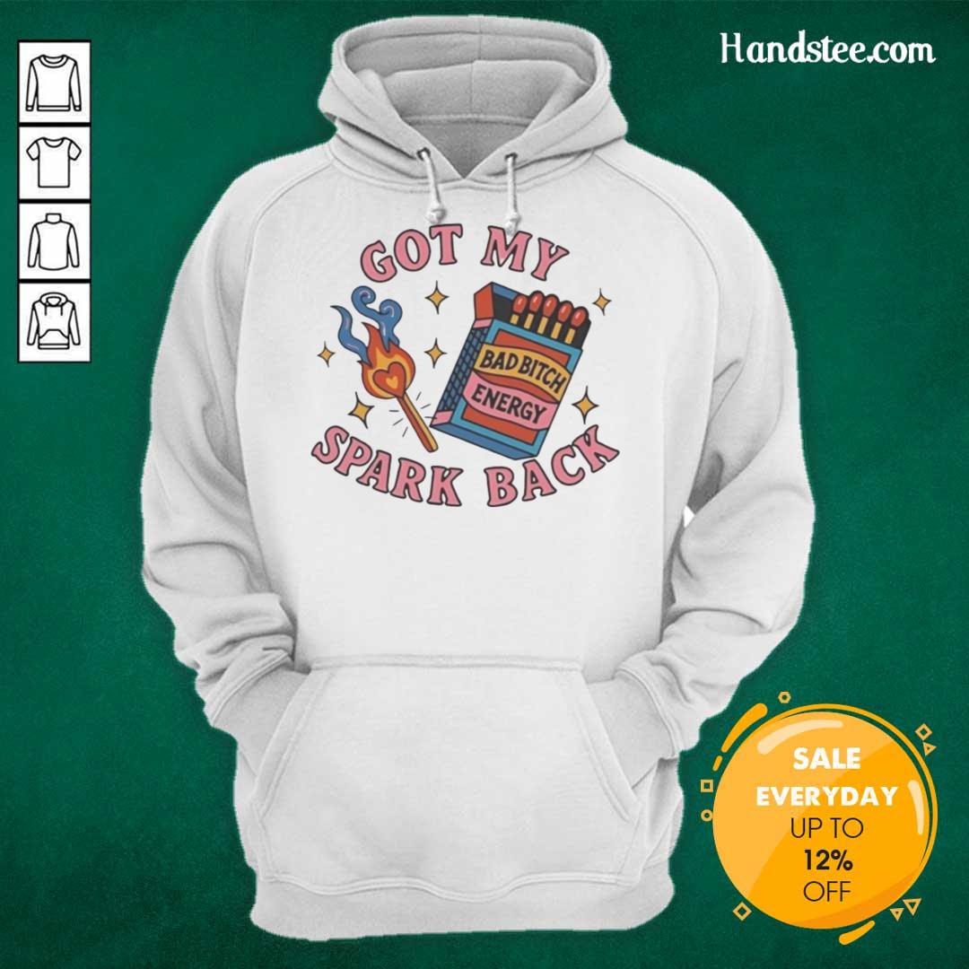 Alt Text: Original Matchbox and Match Fire Bad Bitch Energy hoodie showcasing vibrant design and bold text for confidence.
