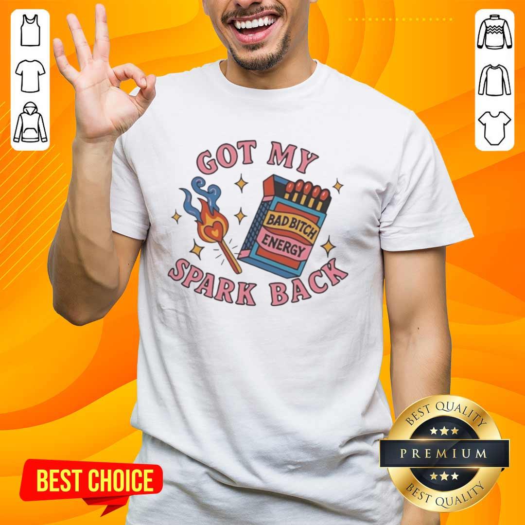 Alt Text: Original Matchbox and Match Fire 'Bad Bitch Energy' T-Shirt showcasing vibrant design and empowering message.