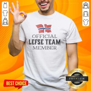 Premium Official Lefse Team Member Norwegian T-Shirt featuring vibrant graphics and comfortable fit for fans of Norwegian culture.
