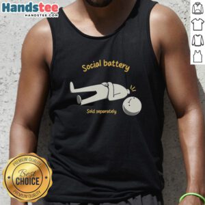 Pretty Social Battery Sold Separately tank top in vibrant colors, perfect for casual outings and stylish summer wear.