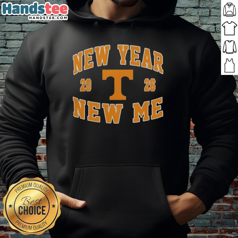 Alt Text: Pretty Tennessee Volunteers New Year New Me 2026 logo hoodie featuring vibrant colors and stylish design.