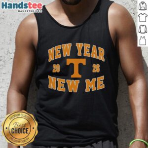 Pretty Tennessee Volunteers New Year New Me 2026 logo tank top featuring vibrant colors and a trendy design.