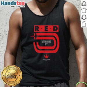 Awesome Red 5 Standing By Yavin Star Wars tank top featuring iconic rebel design, perfect for fans of the franchise.