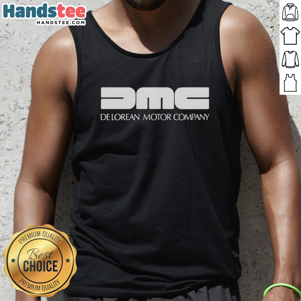 Good Delorean Motor Company tank top featuring a retro design, perfect for fans of classic cars and vintage style.