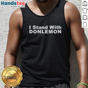 Good I Stand With Don Lemon tank top featuring bold support for Don Lemon, perfect for fans and allies of the journalist.