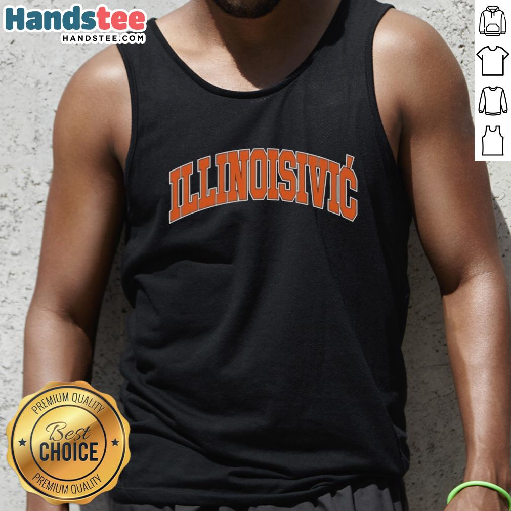 Alt Text: Good Illinois civic Il Balkan Ball tank top featuring vibrant colors and unique design for stylish summer wear.