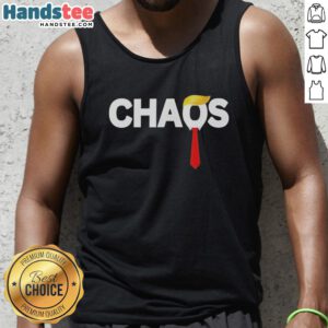 Good Kings of Chaos Trump tank top featuring a bold design, perfect for fans of political satire and unique apparel.