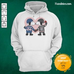 Good Snoopy X Ilya Rozanov and Shane Hollander hockey romance hoodie featuring vibrant graphics and cozy design.