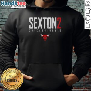 Collin Sexton wearing a Chicago Bulls Elite Hoodie, showcasing sporty style and team spirit.