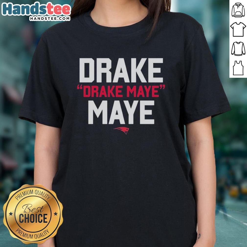 Nice Drake Maye MVP New England Patriots small logo ladies tee, stylish and comfortable for female fans of football.