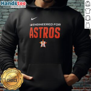 Nice Engineered for Houston Astros MLB Logo Hoodie featuring team colors and emblem, perfect for fans and casual wear.
