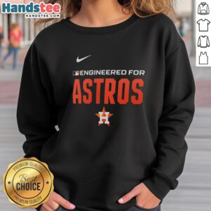 Nice Engineered for Houston Astros MLB Logo Sweatshirt showcasing team spirit and comfort.
