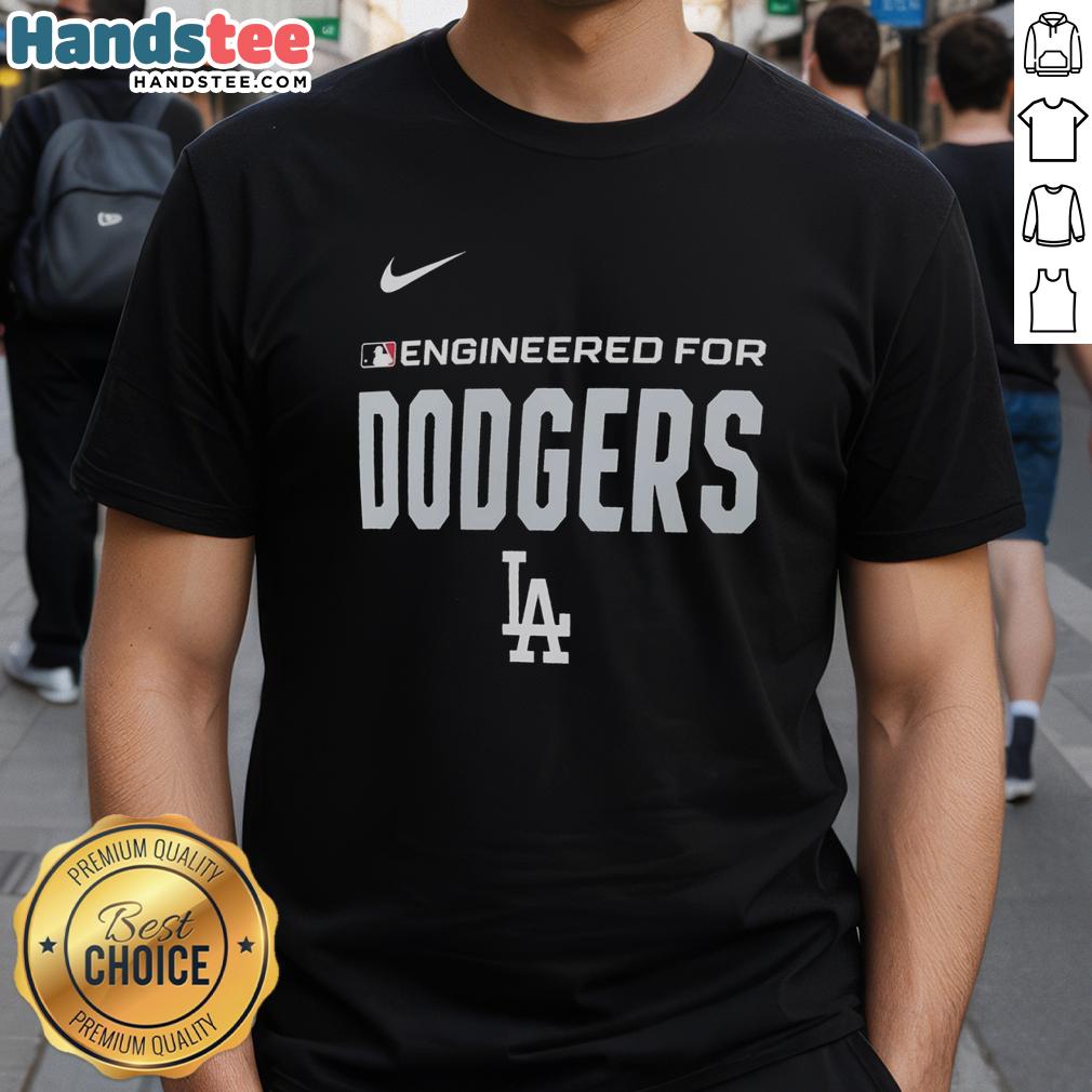 Nice Engineered Los Angeles Dodgers MLB logo T-shirt featuring a stylish design, perfect for baseball fans and casual wear.