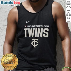 Nice Engineered for Minnesota Twins MLB Logo Tank Top showcasing vibrant team colors and logo, perfect for fans.