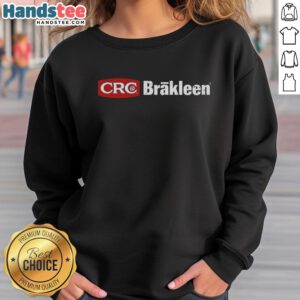 Original CRC Brakleen logo sweatshirt featuring a bold design, perfect for automotive enthusiasts and casual wear.