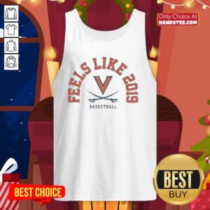 Original Feels Like 2019 Virginia Cavaliers Basketball Tank Top featuring team colors and logo for fans and athletes.