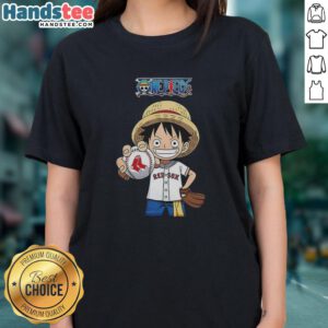 Original One Piece Boston Red Sox 2026 Ladies Tee featuring team logo and stylish design for female fans.