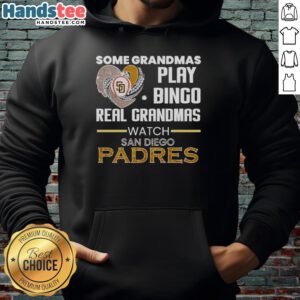 Original San Diego Padres hoodie in diamond heart shape, perfect for grandmas who cheer for their team.