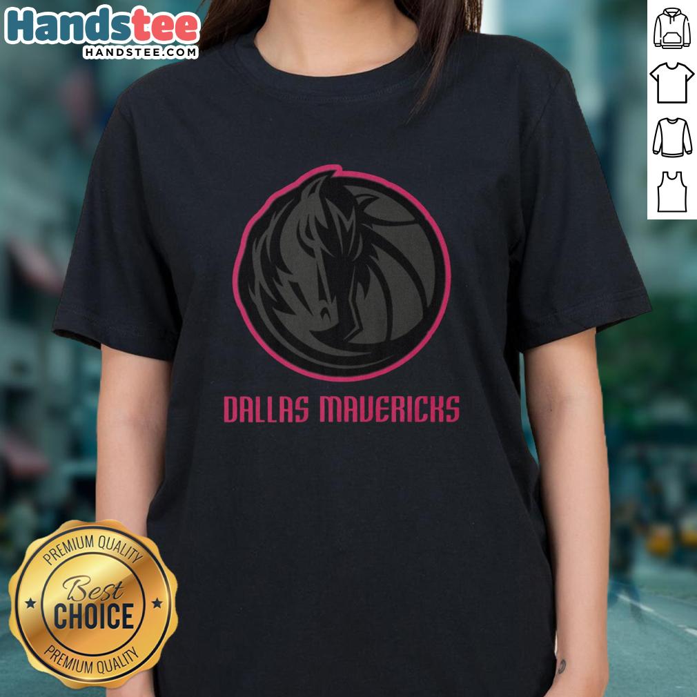 Premium Dallas Mavericks Highlight Reel Ladies Tee showcasing vibrant team colors and stylish design for fans.