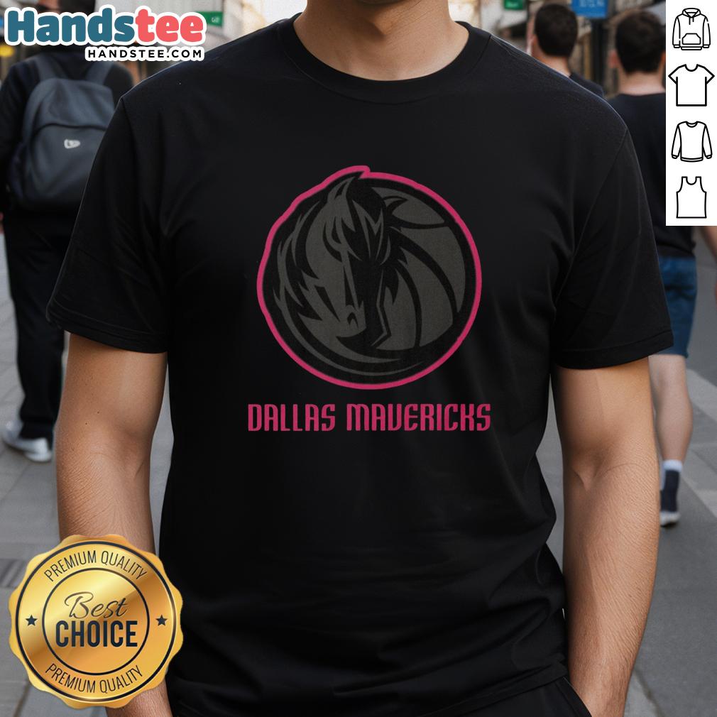 Alt Text: Premium Dallas Mavericks Highlight Reel T-Shirt featuring vibrant graphics and team colors, perfect for fans.