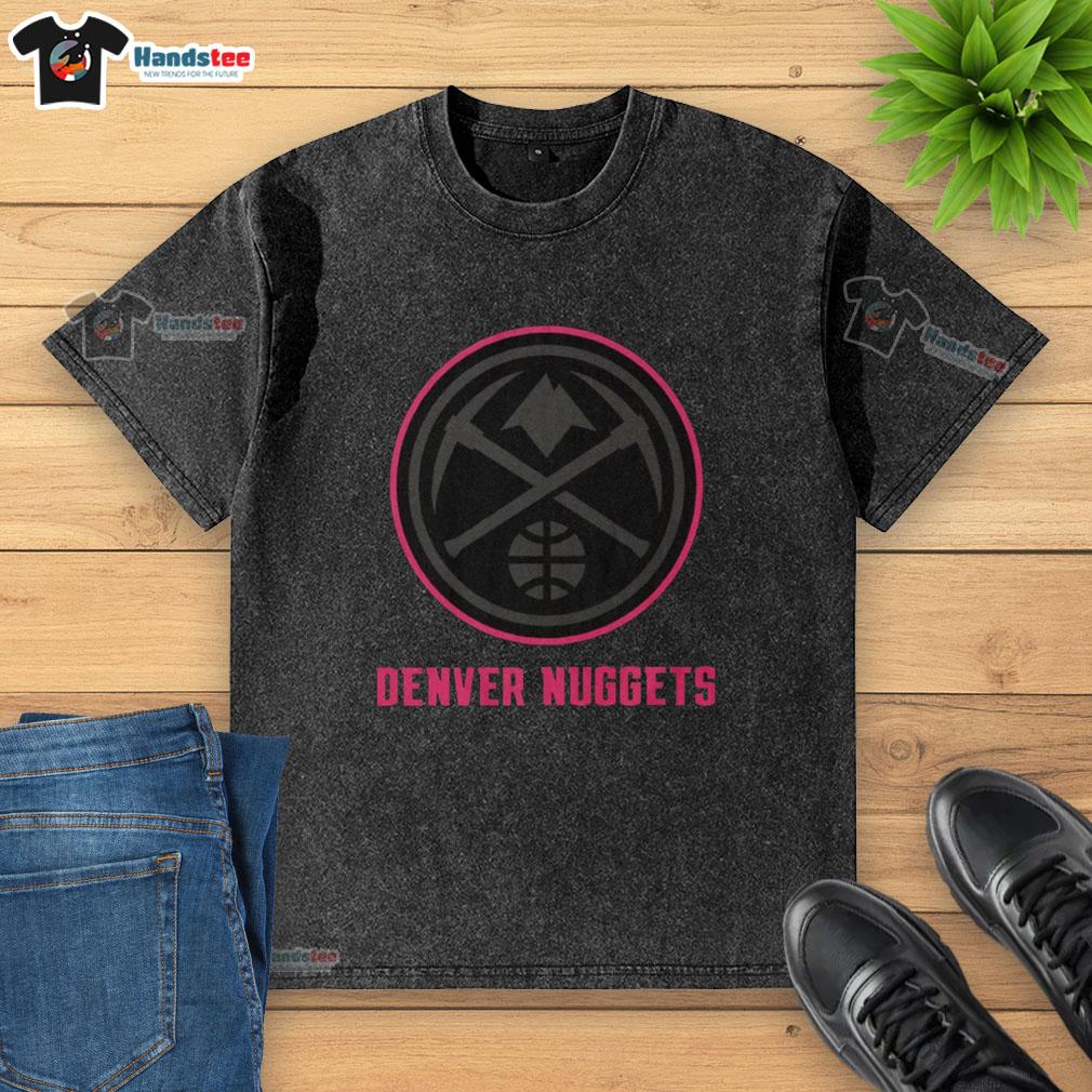 Premium Denver Nuggets highlight reel washed t-shirt featuring vibrant team graphics and comfortable fit for fans.
