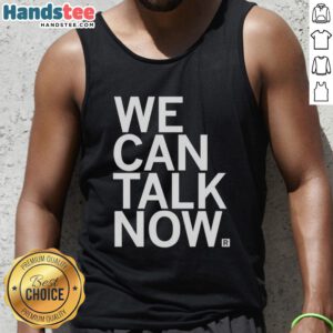 Premium We Can Talk Now Tank Top in soft fabric, perfect for casual outings and stylish summer looks.