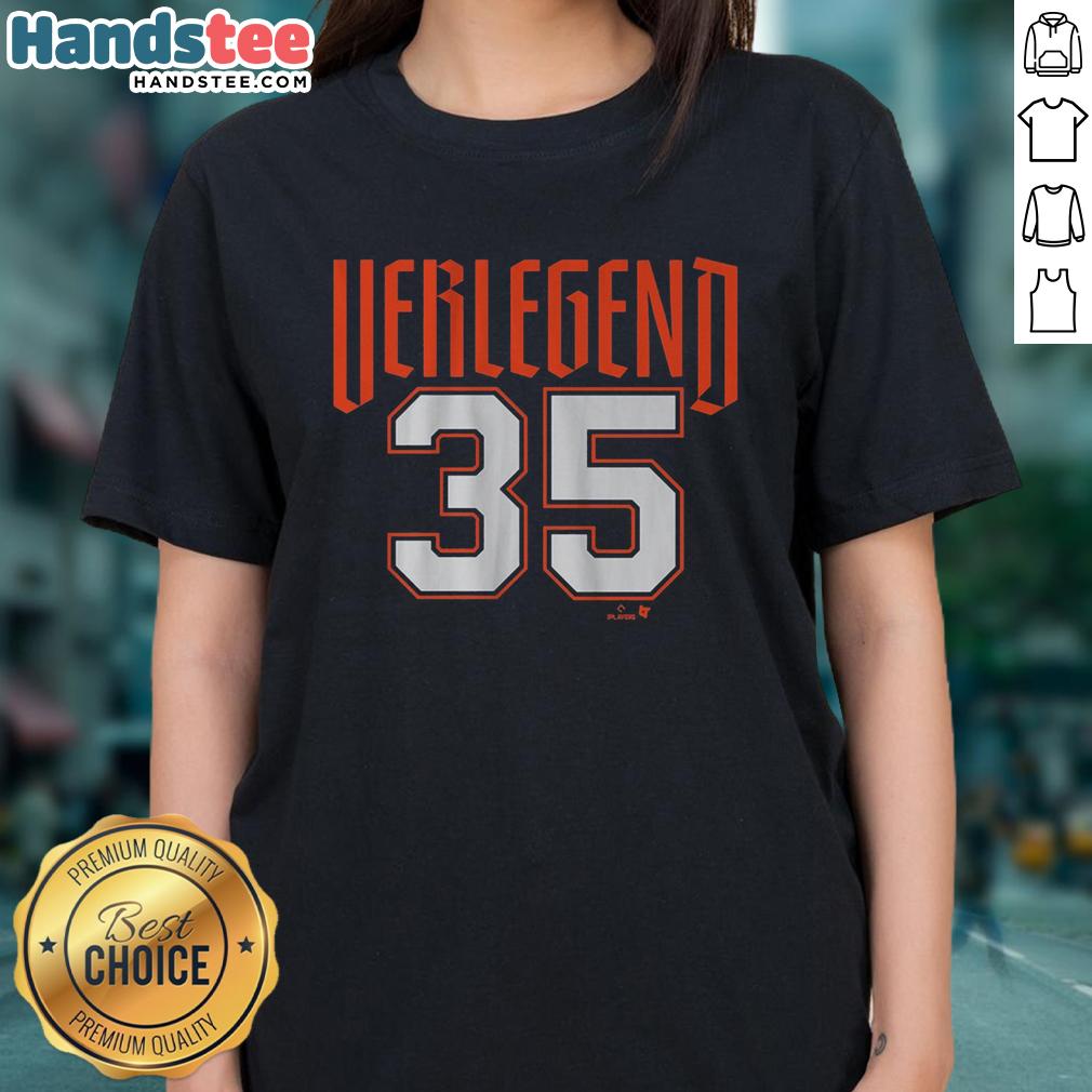 Pretty Justin Verlander Detroit Verlegend ladies tee featuring a stylish design for fans of the MLB star.