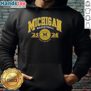 Alternative view of Pretty Valiant University Of Michigan 2025-2026 Basketball T-Shirt