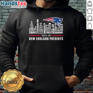 Alternative view of Top 2025-26 New England Patriots Football All Names City Skyline T-Shirt