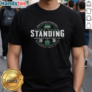 Awesome Margaretta Polar Bears 2026 OHSAA Girls Basketball Division 6 Last Four Standing T-Shirt design featuring team colors.