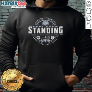 Awesome Mount Notre Dame Cougars 2026 OHSAA Girls Basketball Division 2 Last Four Standing Hoodie in navy blue.