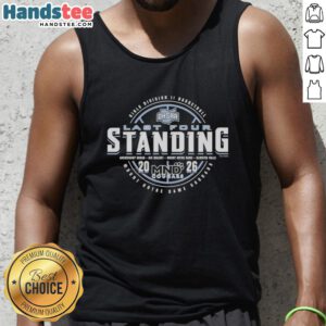 Awesome Mount Notre Dame Cougars 2026 OHSAA Girls Basketball Division 2 tank top celebrating Last Four Standing achievement.