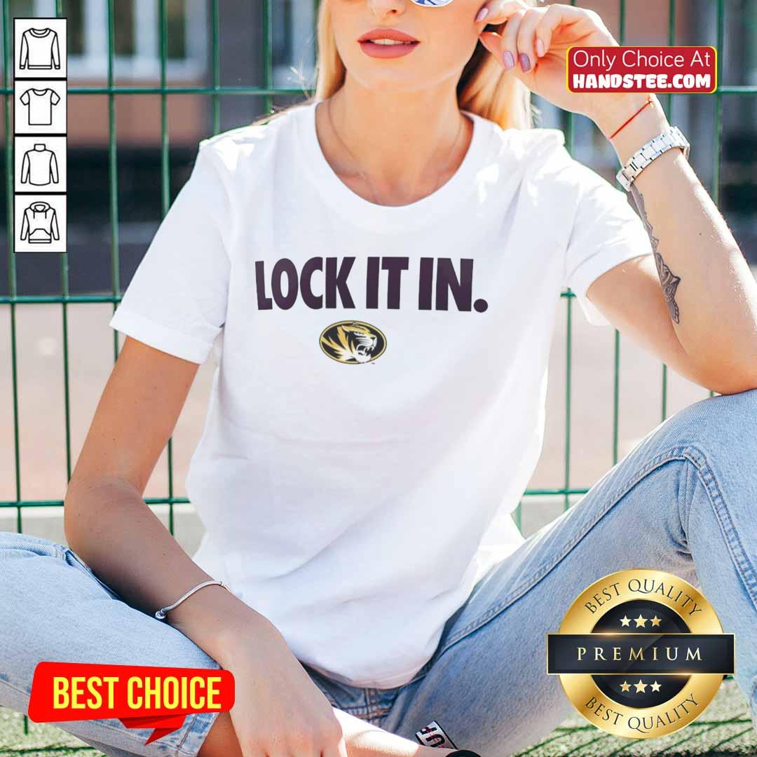 Good Missouri Tigers 2026 Lock It In Ladies Tee showcasing team spirit and style for fans and supporters.